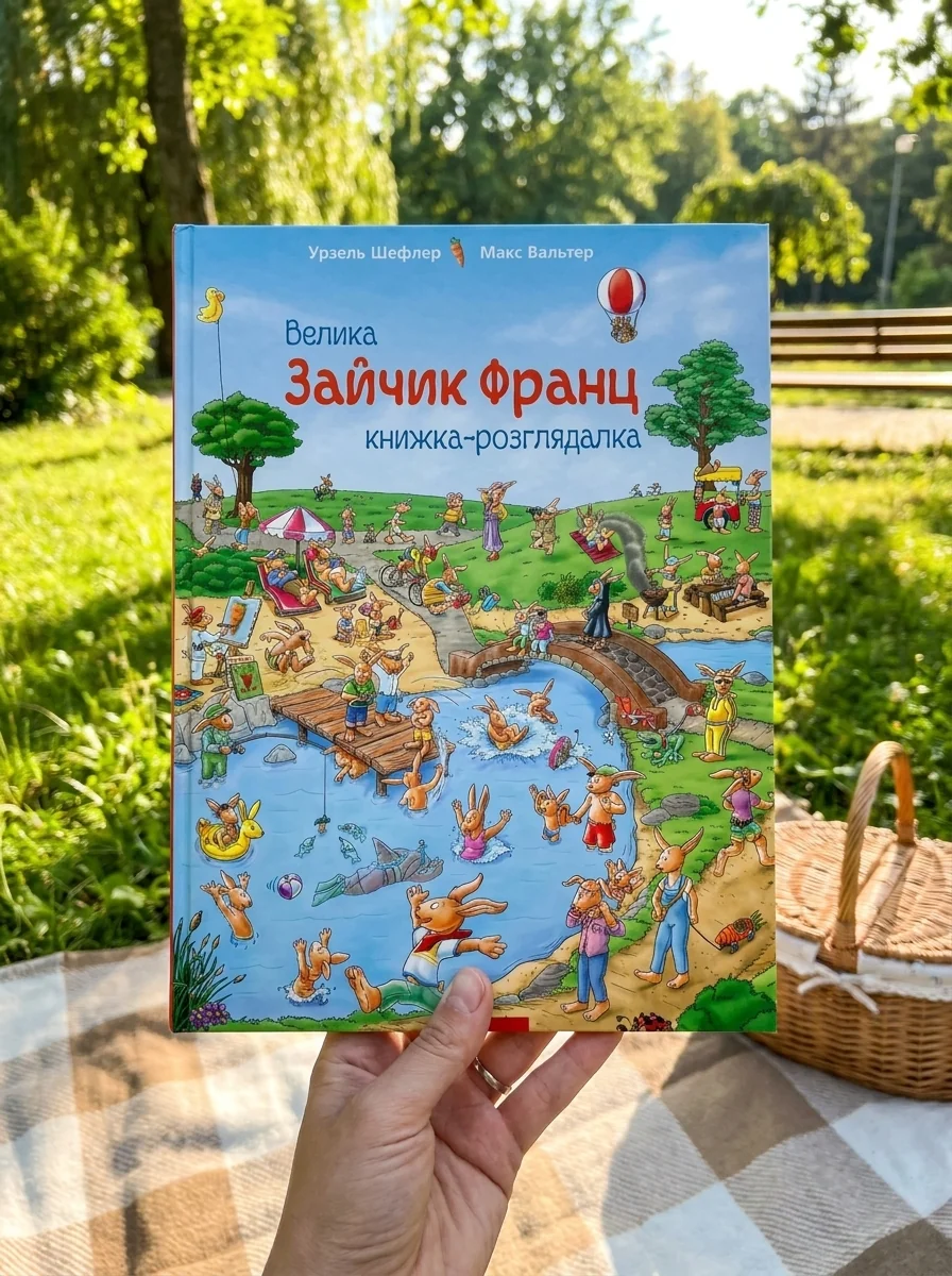 Зайчик Франц. Велика книжка-розглядалка — Книги-іграшки