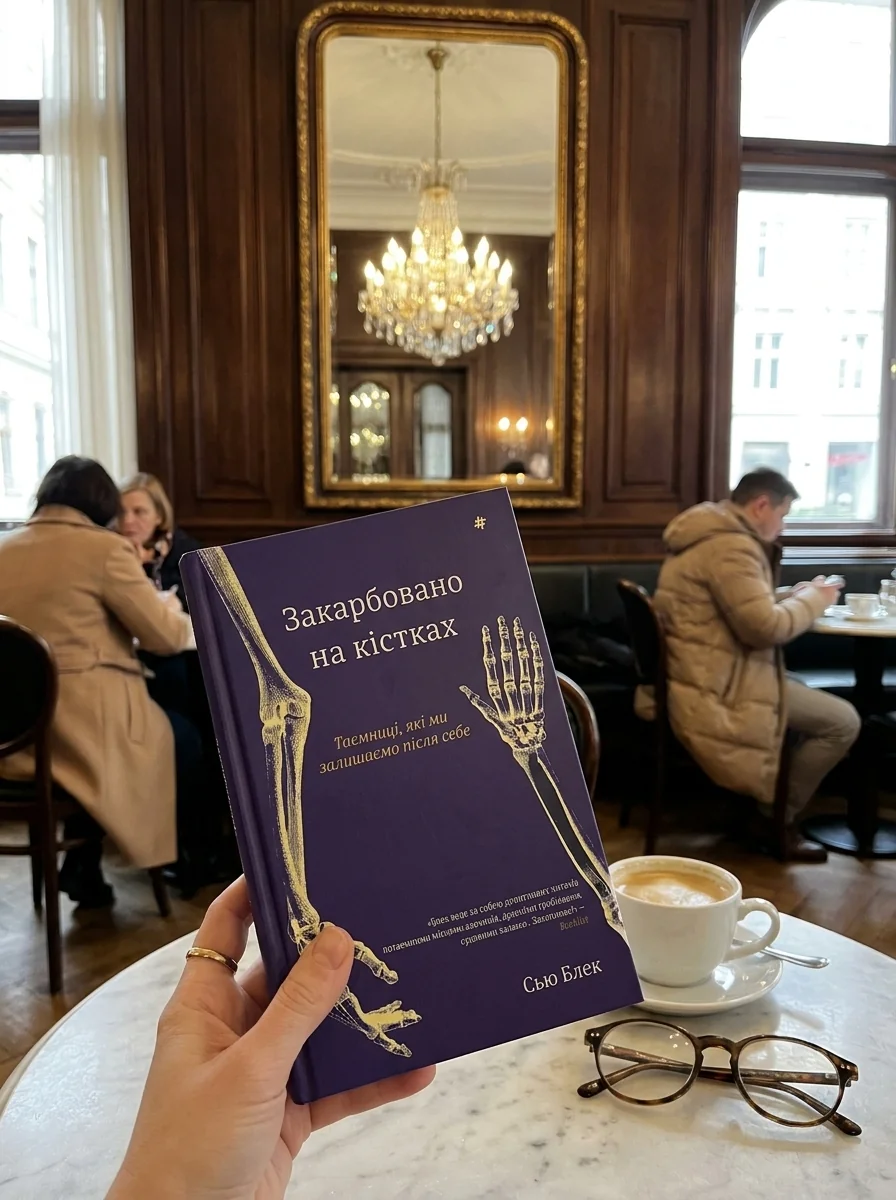 Закарбовано на кістках. Таємниці, які ми залишаємо після себе — Сью Блек, обкладинка