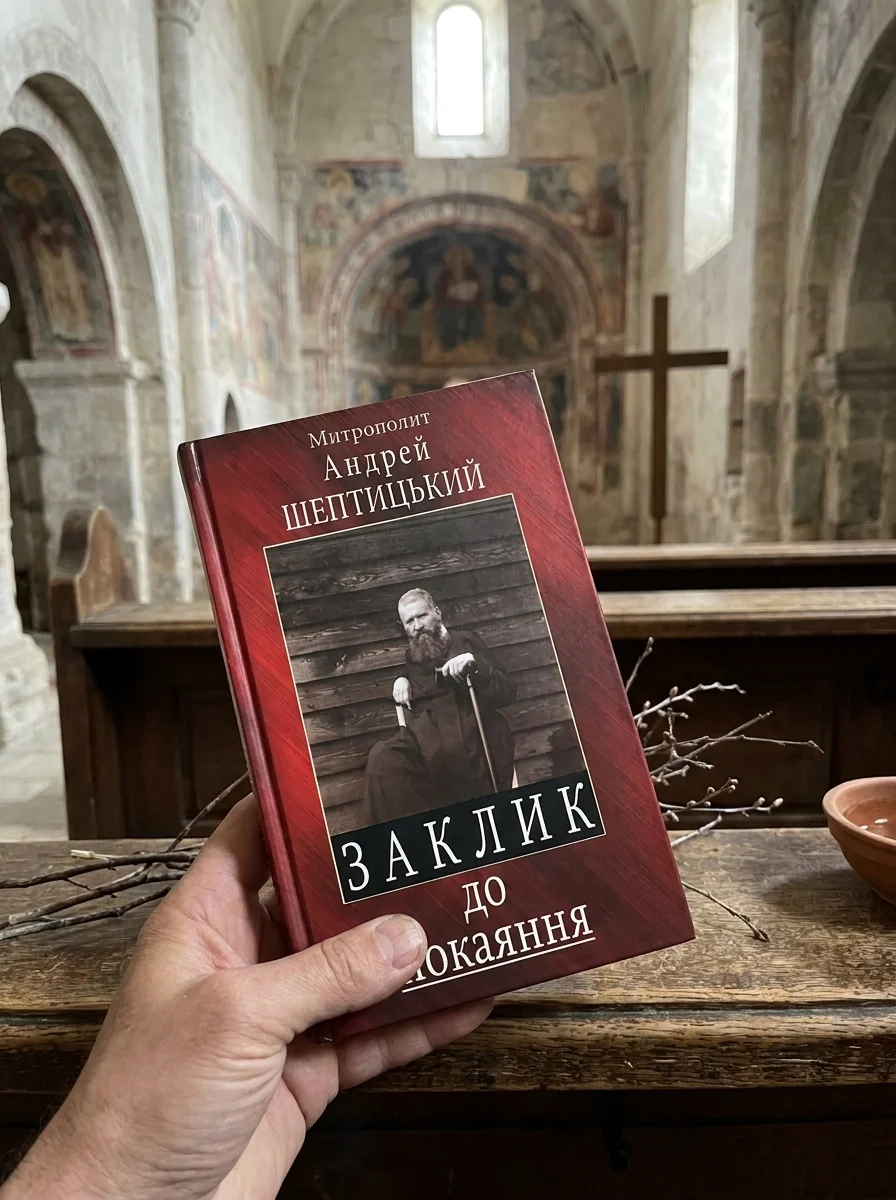 Заклик до покаяння — Андрей Шептицький, обкладинка