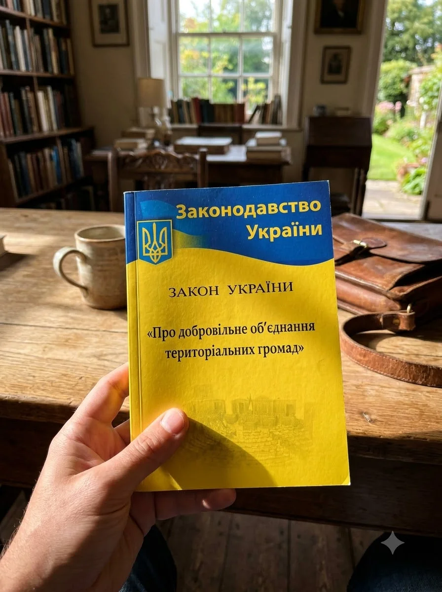 Закон України "Про добровільне об’єднання територіальних громад", обкладинка