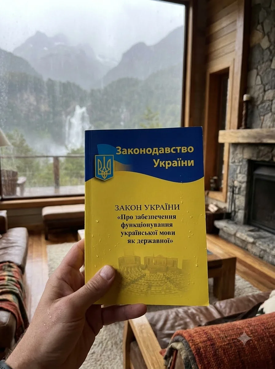 Закон України "Про забезпечення функціонування української мови як державної", обкладинка