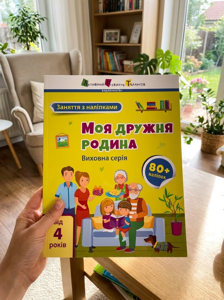 Заняття з наліпками. Моя дружня родина — фото 2