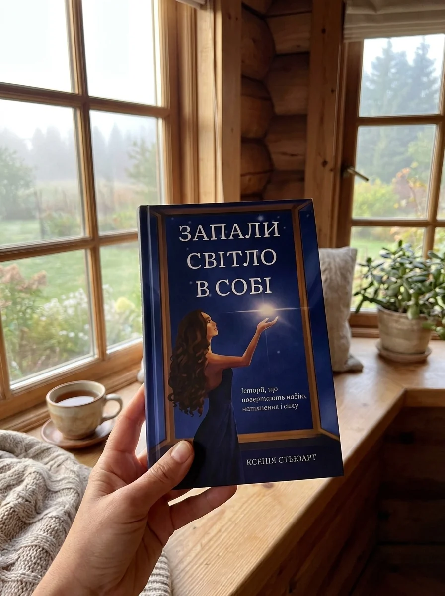 Запали світло в собі — Ксенія Стьюарт, обкладинка