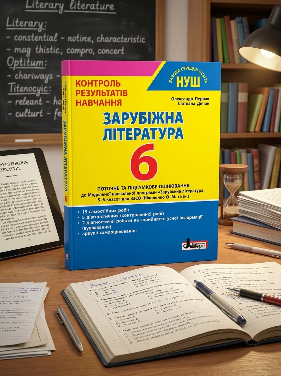 Зарубіжна література. 6 клас. Контроль результатів навчання