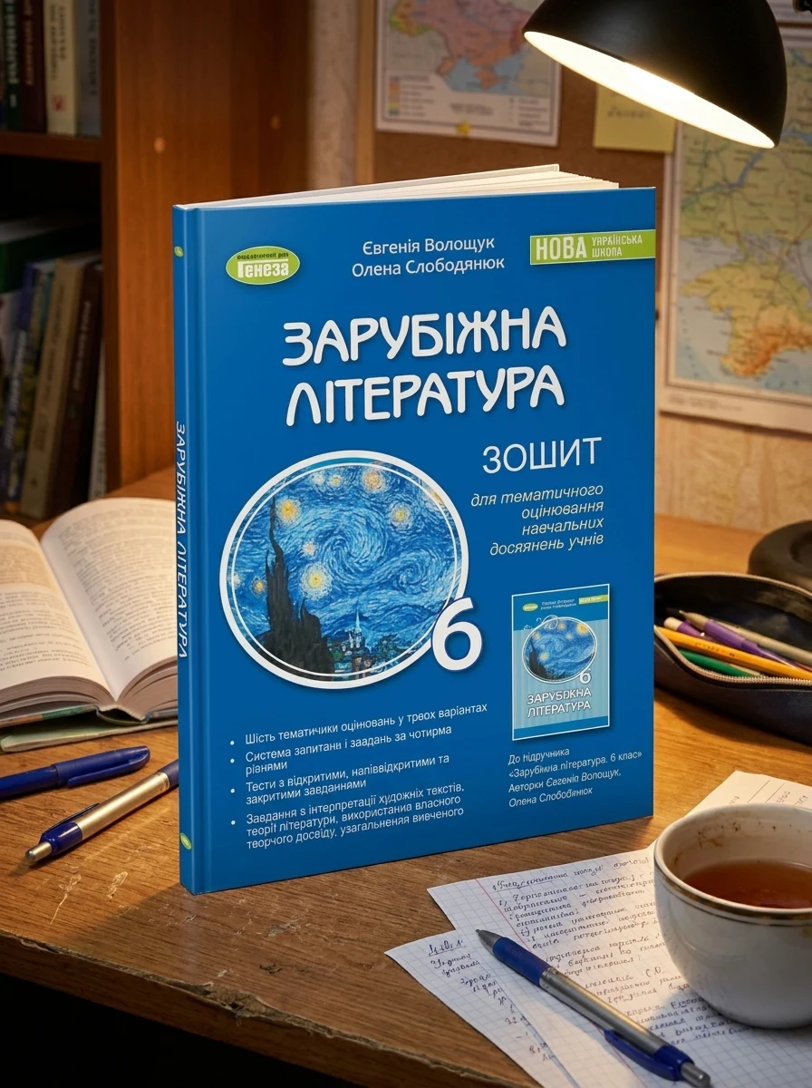 Зарубіжна література 6 клас. Зошит для тематичного оцінювання навчальних досягнень учнів