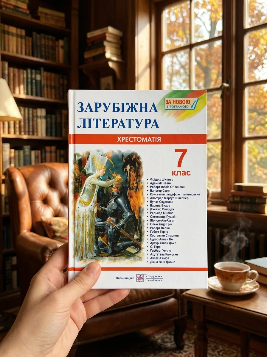 Зарубіжна література. 7 клас. Хрестоматія (Світленко О.), обкладинка