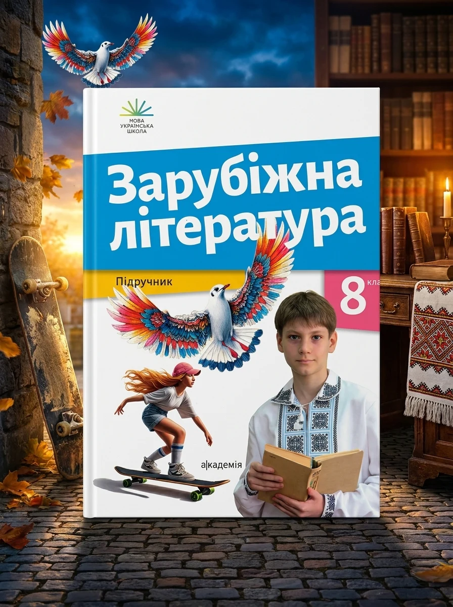 Зарубіжна література. Підручник. 8 клас — Ольга Ніколенко, обкладинка