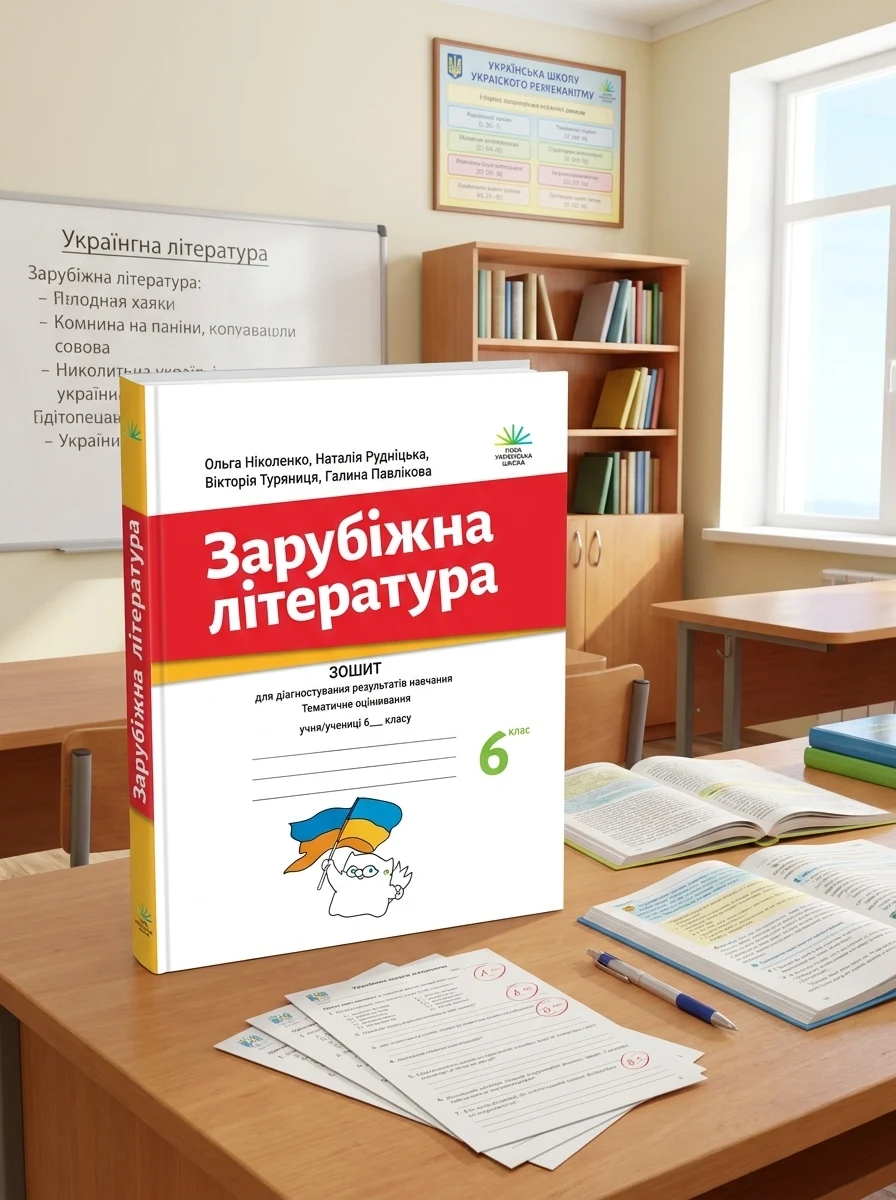 Зарубіжна література. Зошит для діагностування результатів навчання. 6 клас