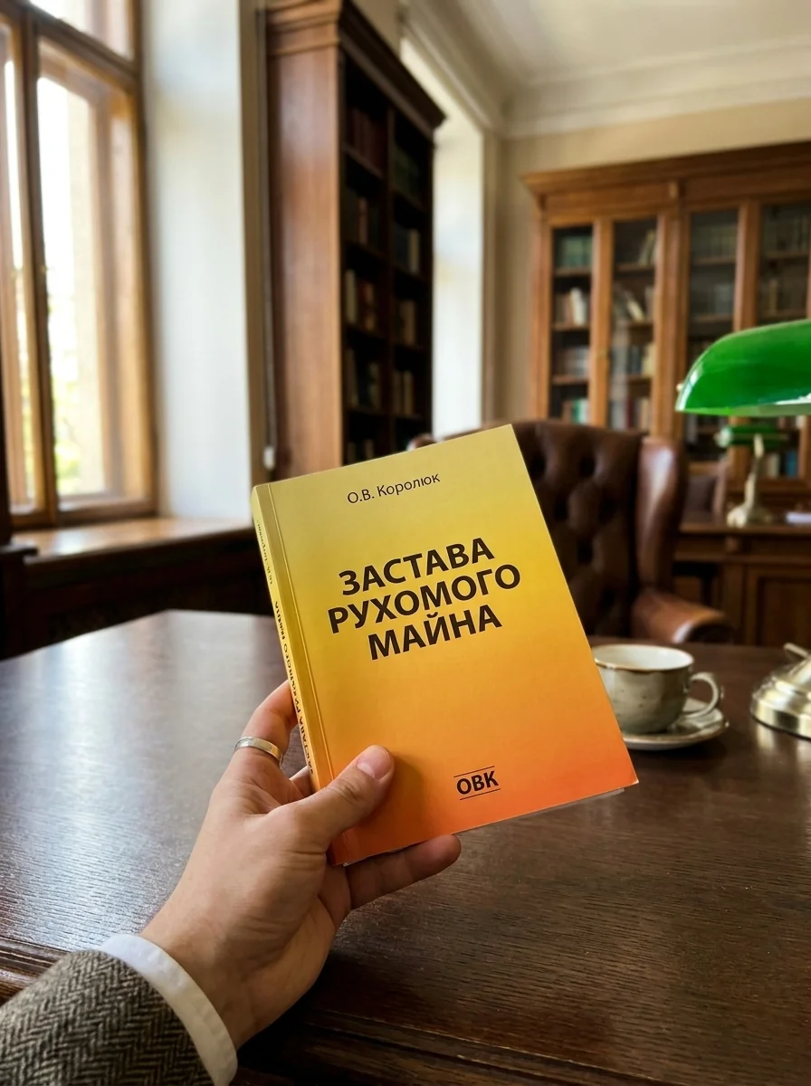 Застава рухомого майна. Правове регулювання. Зразки нотаріальних документів — Оксана Коротюк, обкладинка