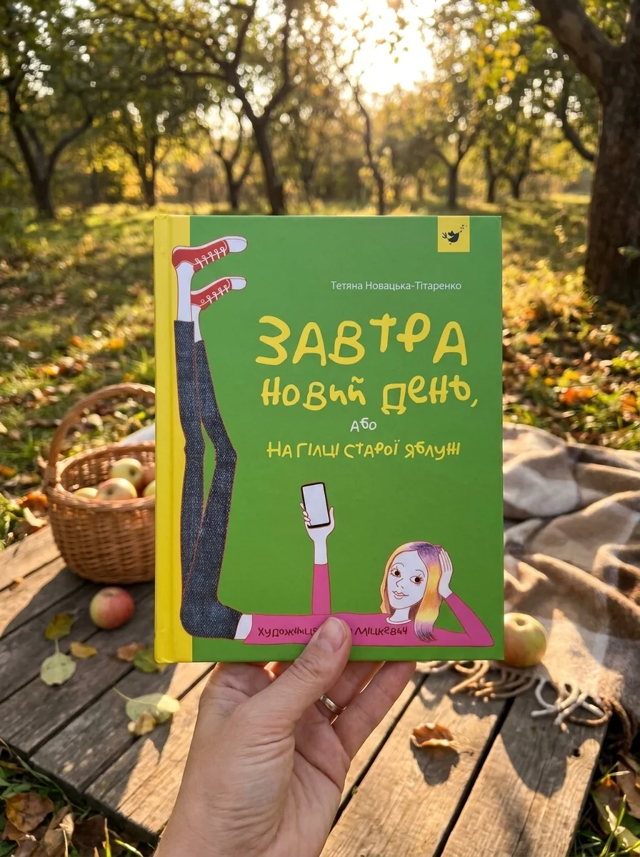 Завтра новий день, або на гілці старої яблуні — Новацька-Тітаренко Тетяна, обкладинка