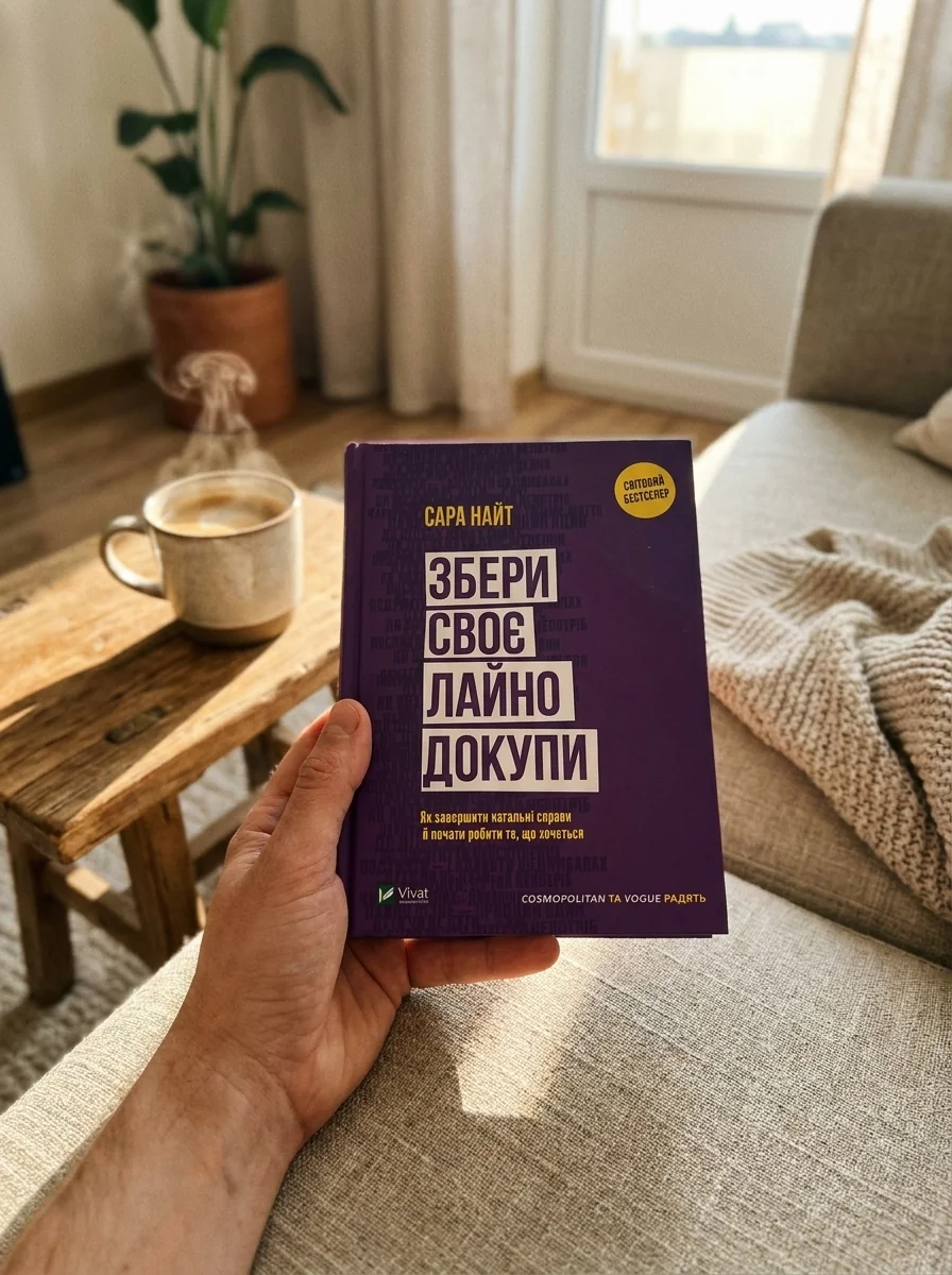 Збери своє лайно докупи. Як завершити нагальні справи й почати робити те, що хочеться — Сара Найт, обкладинка
