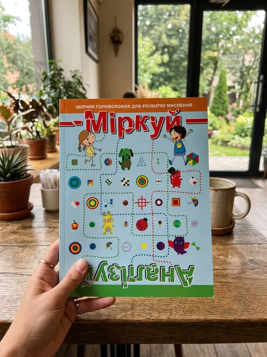 Збірник головоломок для розвитку мислення. Міркуй. Аналізуй. Рівень 2 — Людмила Кієнко, обкладинка