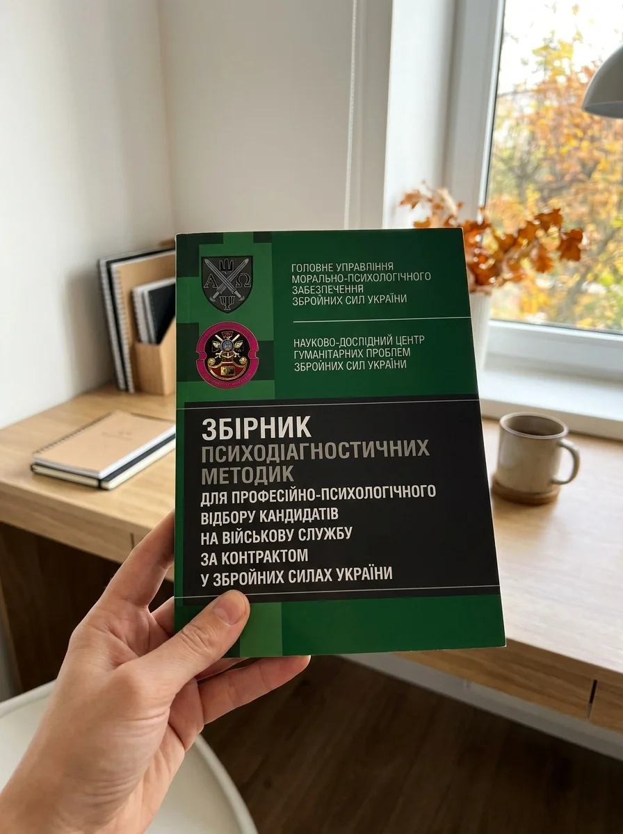 Збірник психодіагностичних методик для професійно-психологічного відбору кандидатів на військову службу за контрактом у Збройних Силах України — Наука та психологія