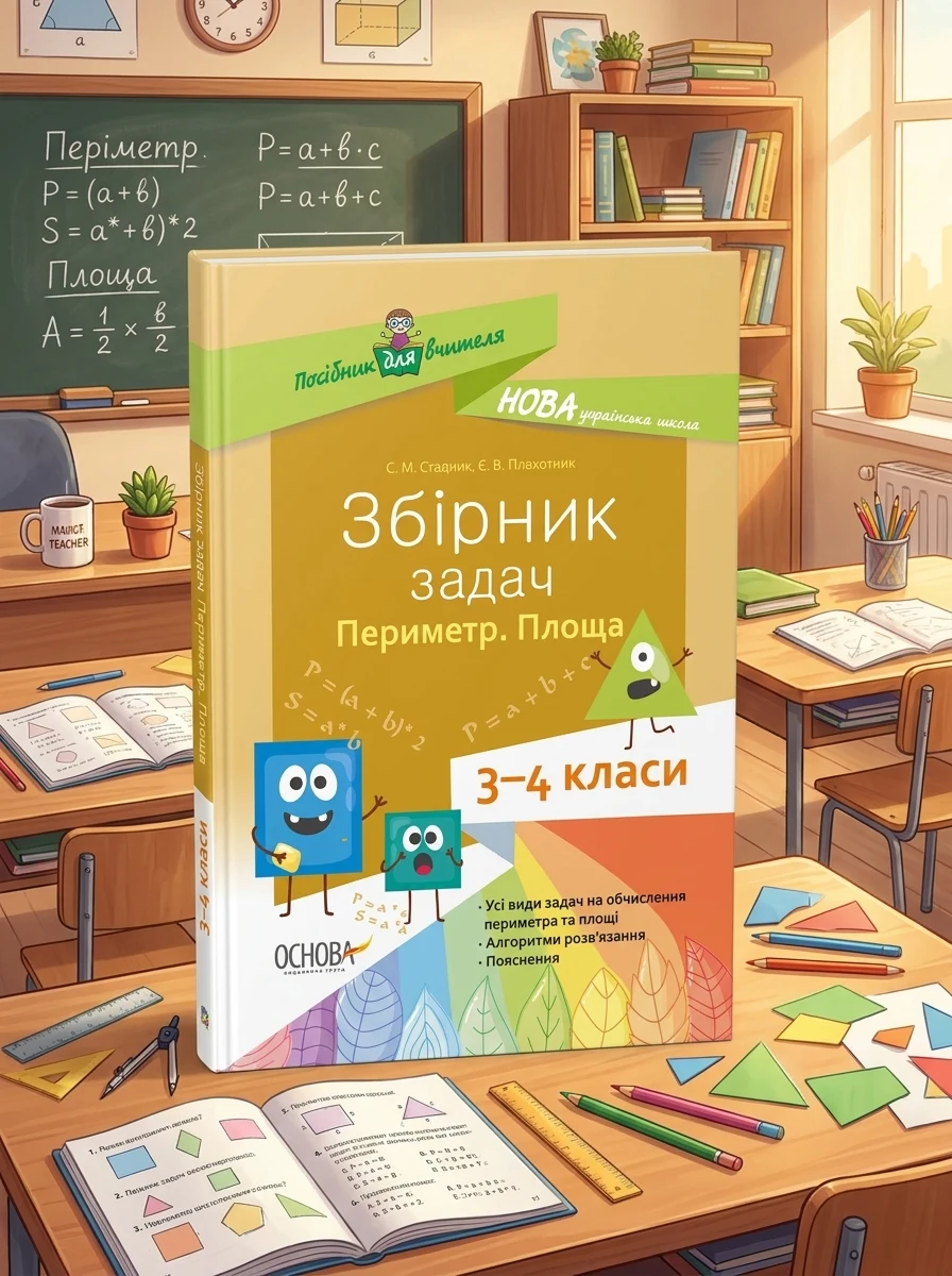 Збірник задач.Периметр. Площа. 3–4 класи. Посібник для вчителя. — Вивчення мов