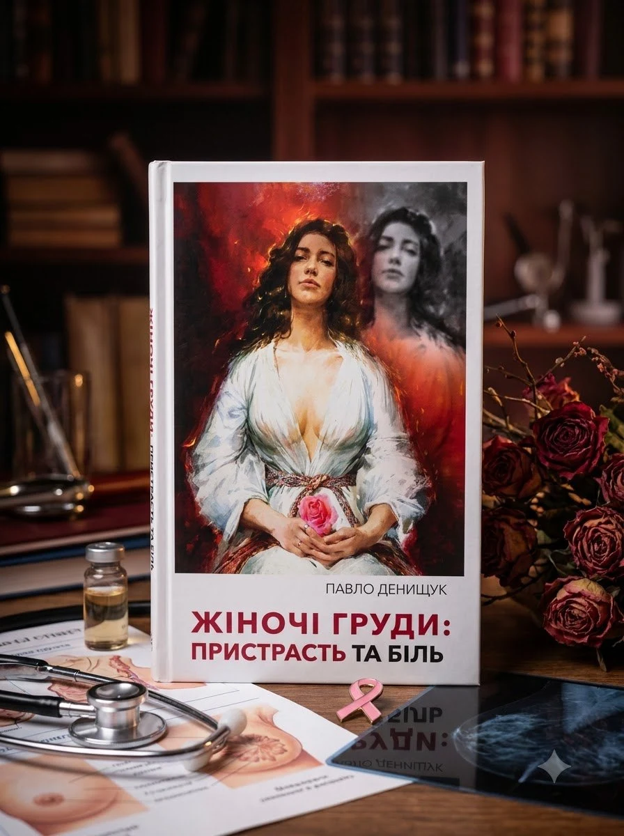 Жіночі груди: пристрасть та біль Денищук Павло, обкладинка