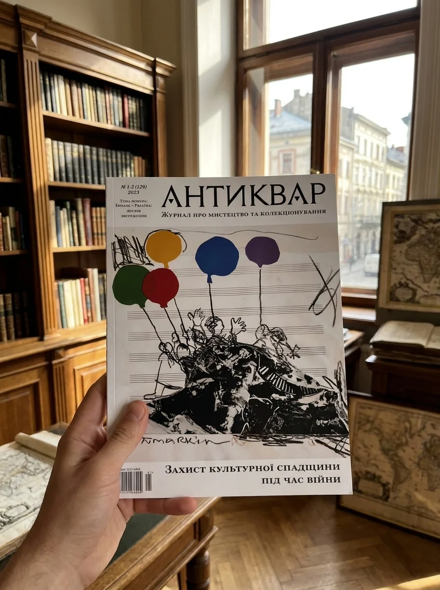 Журнал Антиквар № 129. Ізраїль – Україна. Досвід збереження, обкладинка