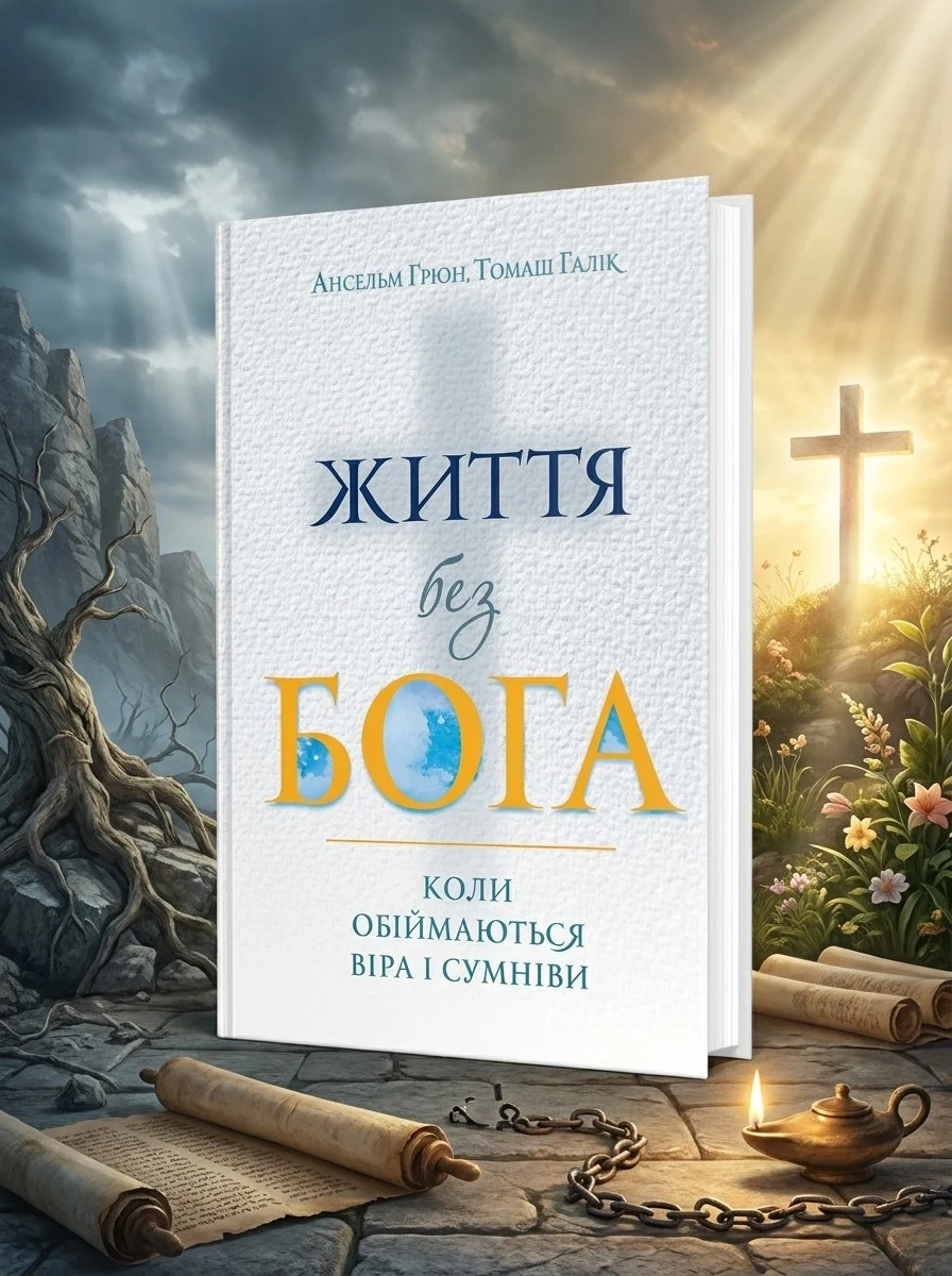 Життя без Бога. Коли обіймаються віра і сумніви — Ансельм Ґрюн, обкладинка