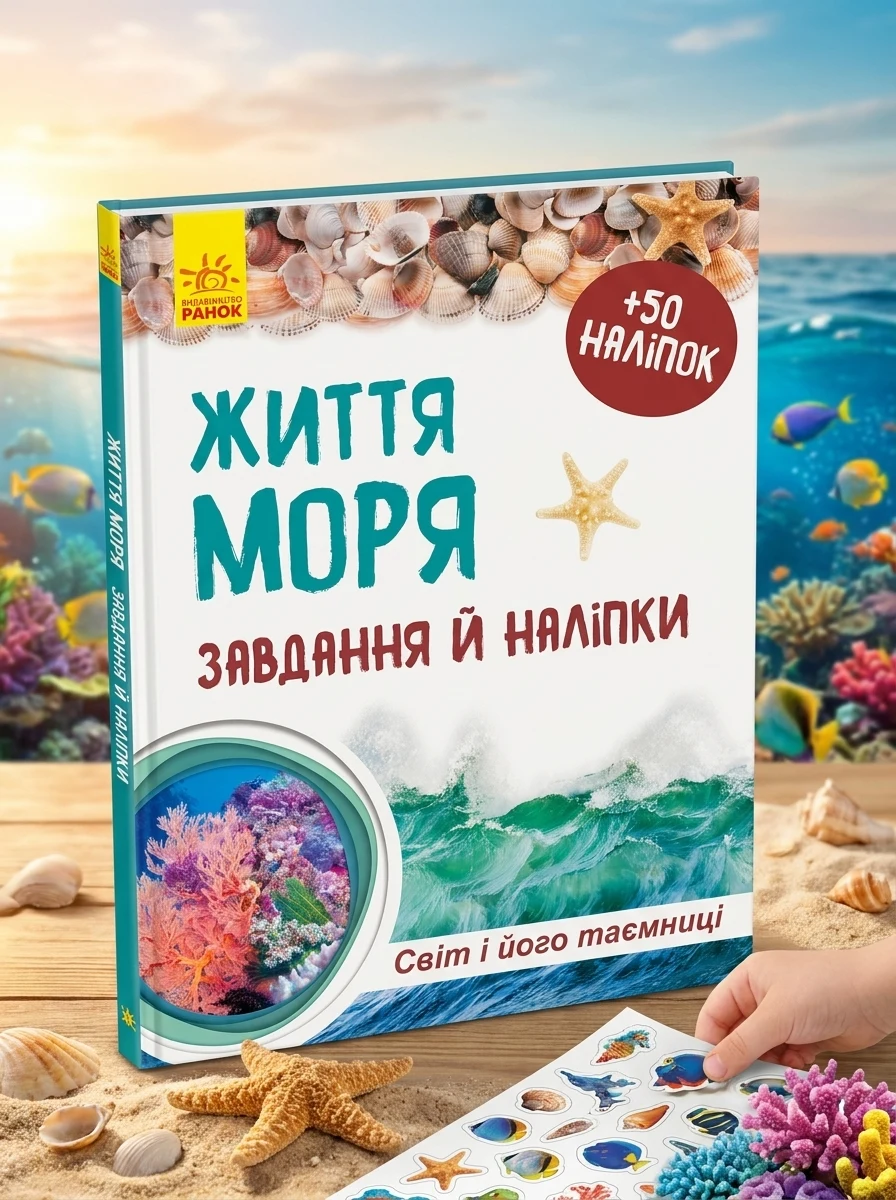 Життя моря. Світ і його таємниці (+ наліпки) — Дитяча література