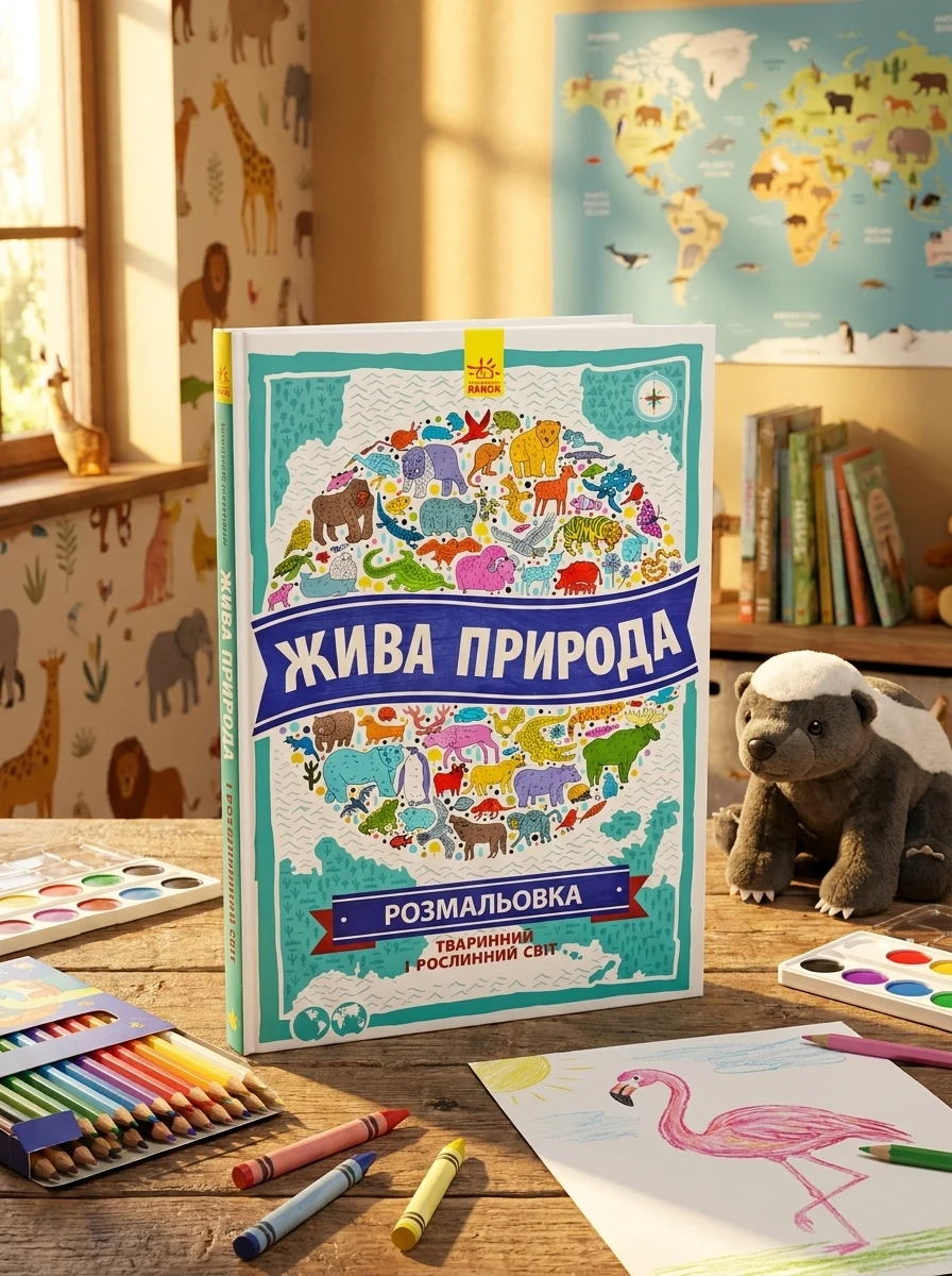 Жива природа. Атлас-Розмальовка — фото 2