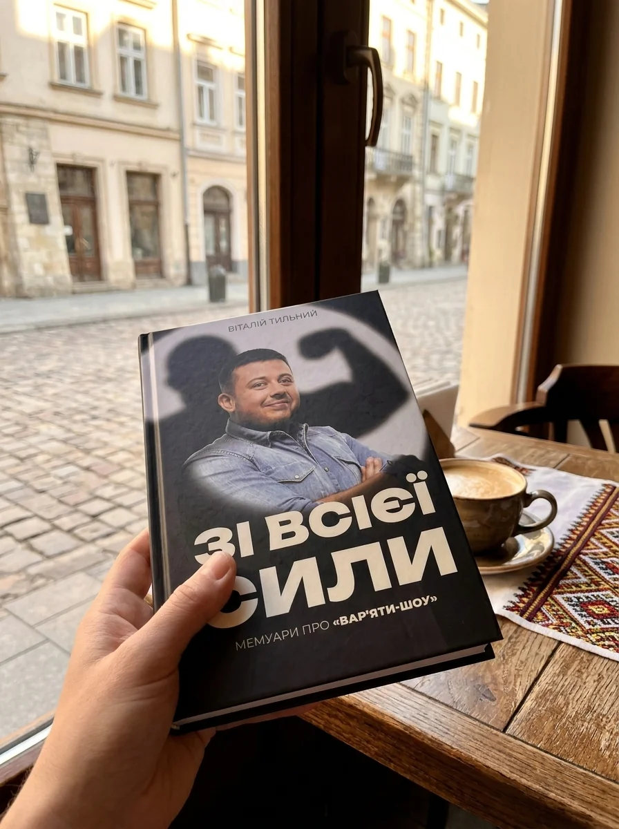 Зі всієї сили. Мемуари про "Вар'яти-шоу" — Віталій Тильний, обкладинка
