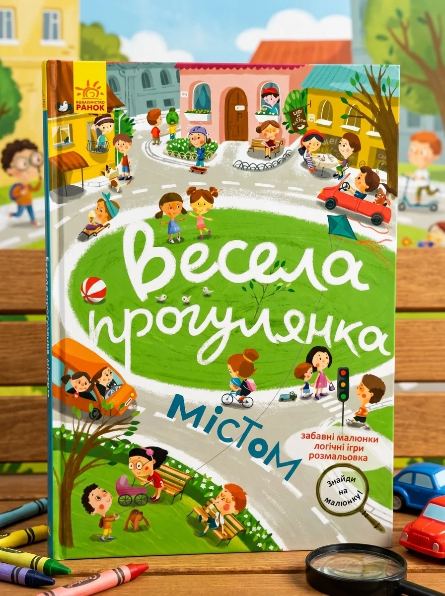 Знайди на малюнку. Весела прогулянка містом — фото 2