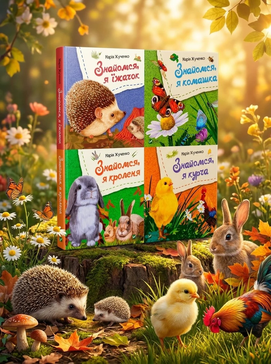 Знайомся. Комплект із 4 книг — Марія Жученко, обкладинка
