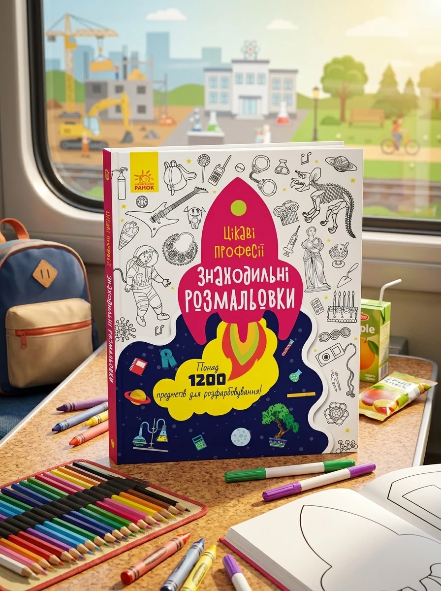 Знаходильні розмальовки. Цікаві професії — фото 2