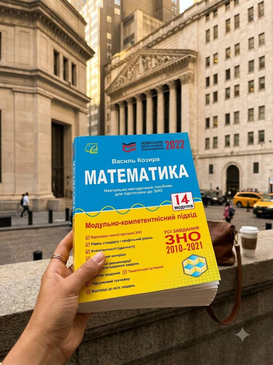 ЗНО 2022 Математика. Навчально-методичний посібник для підготовки до ЗНО — Козира В., обкладинка