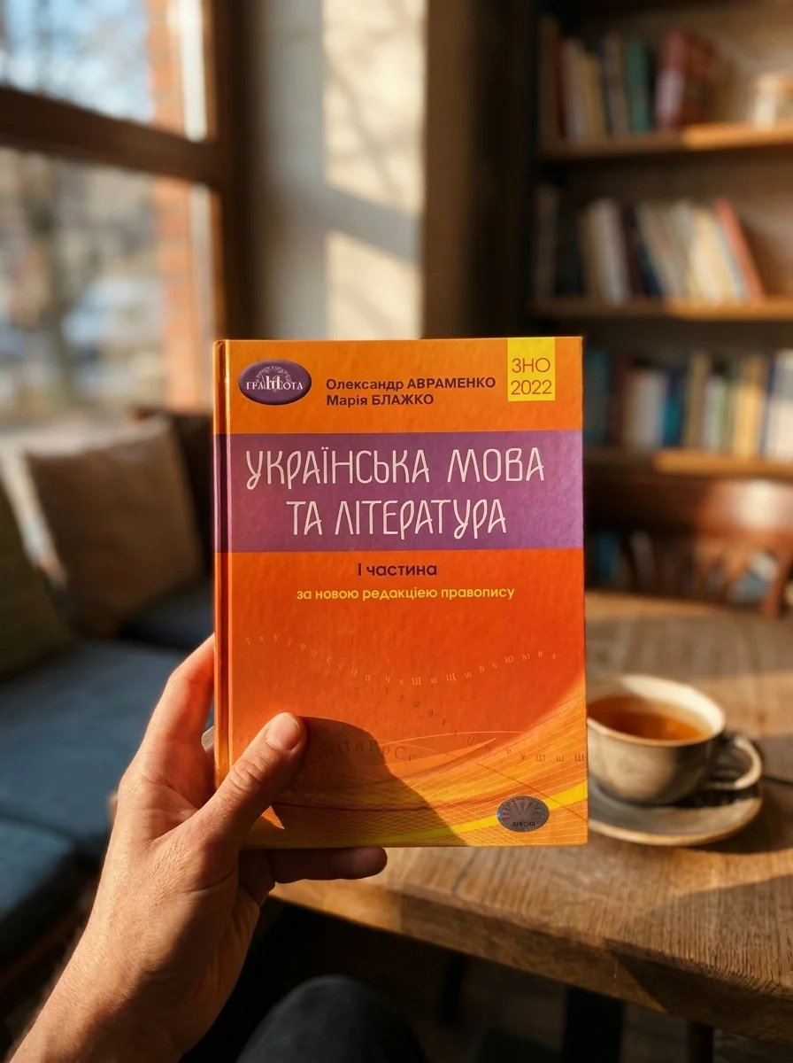 ЗНО 2022 Українська мова та література. І частина. Довідник. Завдання в тестовій формі (Авраменко О.) — Авраменко Олександр, обкладинка