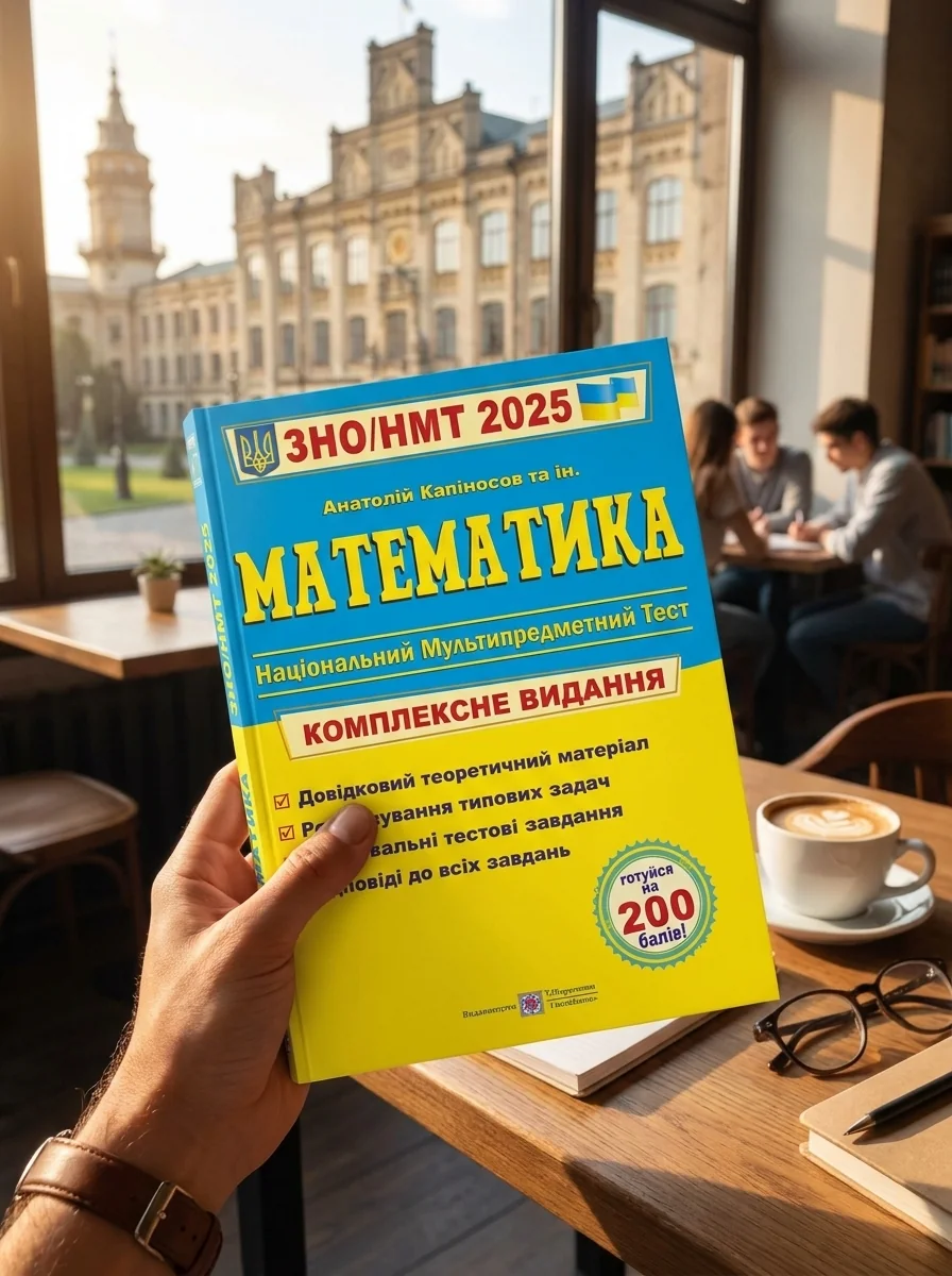 ЗНО 2025 Математика. Комплексне видання для підготовки до НМТ/ЗНО — Капіносов Анатолій, обкладинка