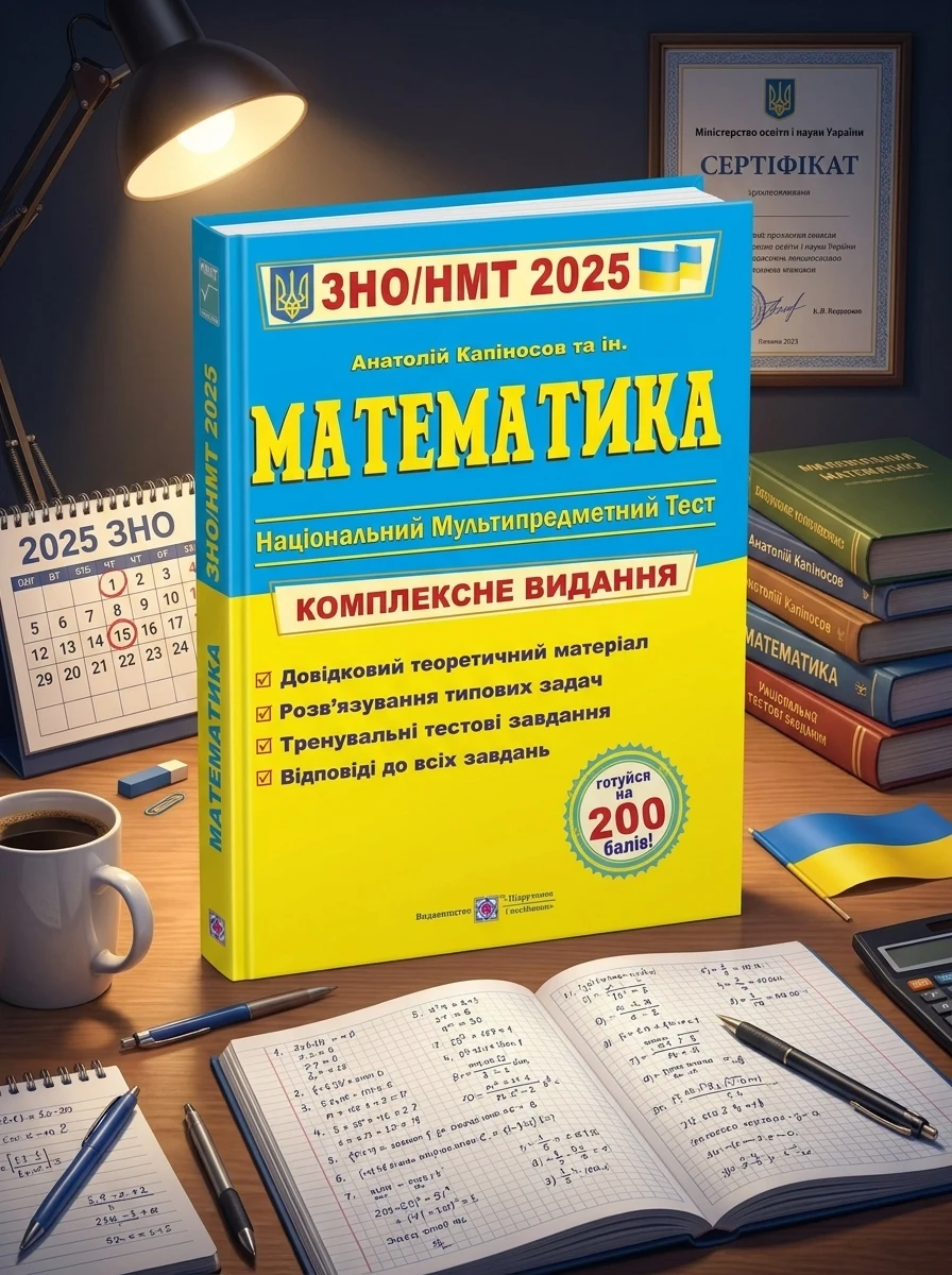 ЗНО 2025 Математика. Комплексне видання для підготовки до НМТ/ЗНО