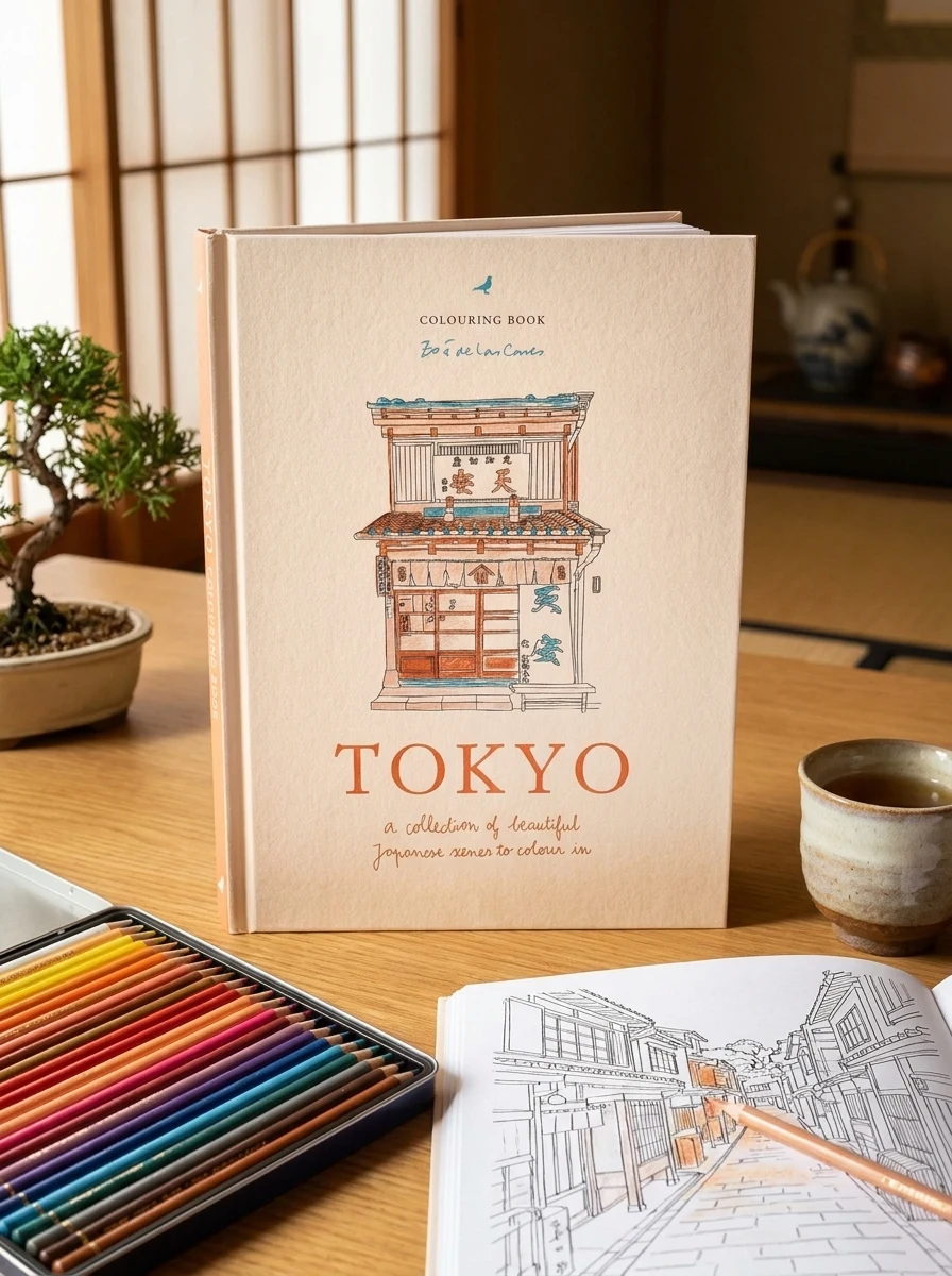 Zoé de Las Cases Tokyo: A collection of beautiful Japanese scenes to colour in — Дім, сім'я, релігія