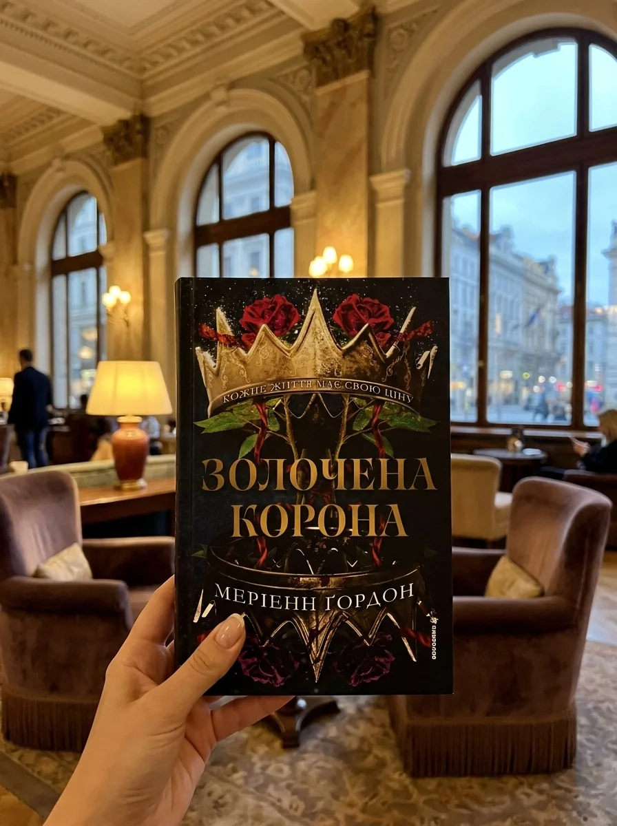 Золочена корона — Меріенн Ґордон, обкладинка