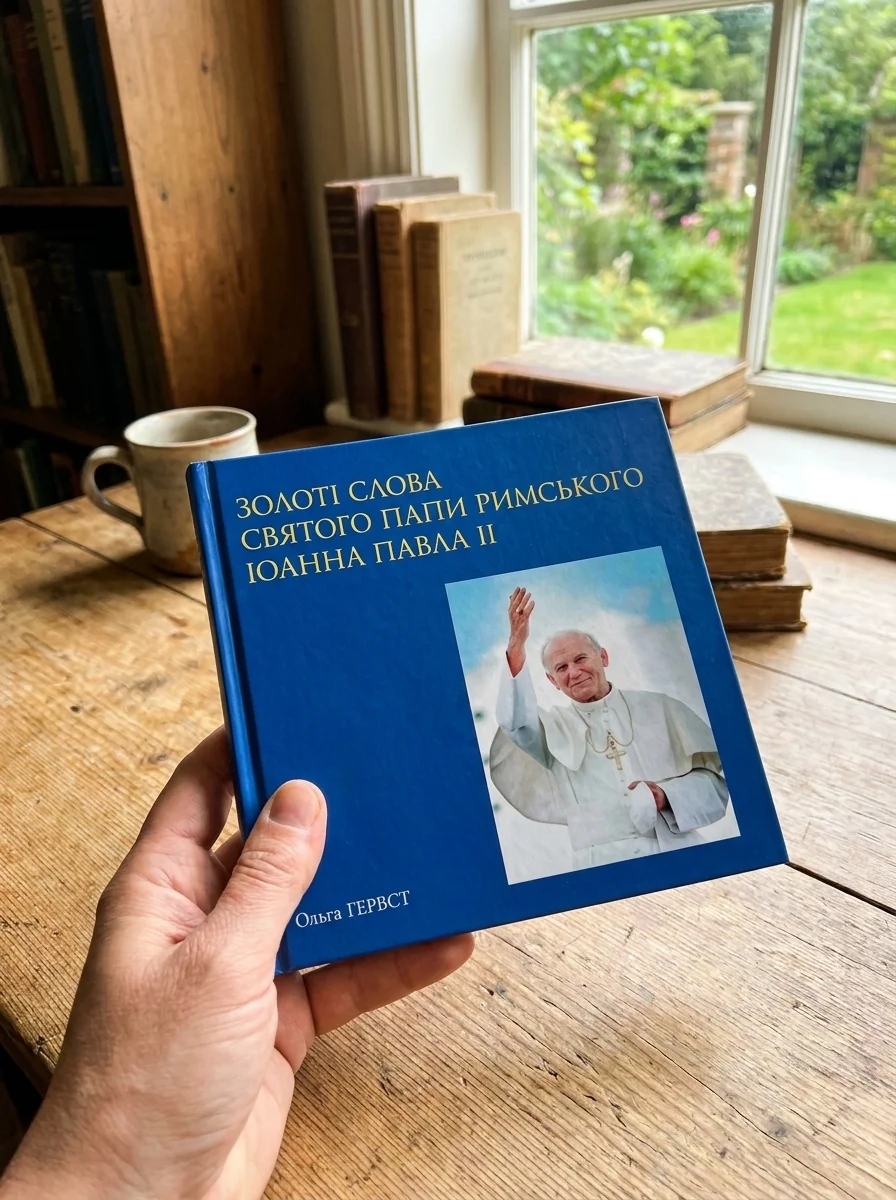 Золоті слова Святого Папи Римського Іоанна Павла ІІ: книга афоризмів, обкладинка