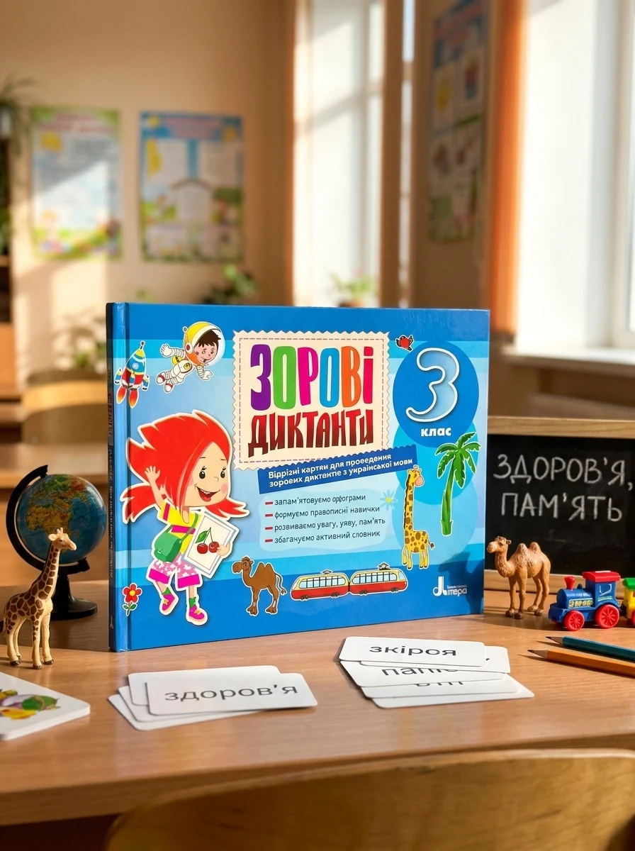 Зорові диктанти з української мови. 3 клас — Вивчення мов