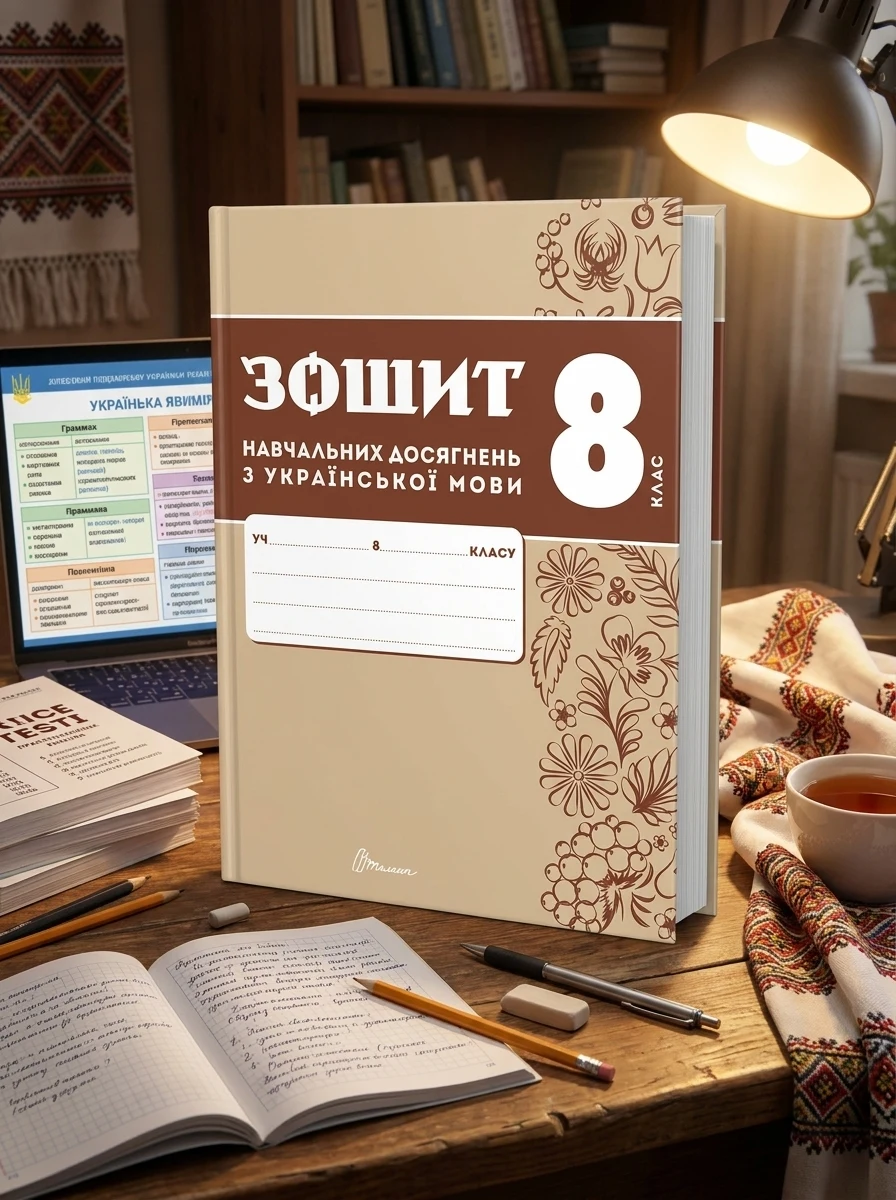 Зошит навчальних досягнень з української мови. 8 клас