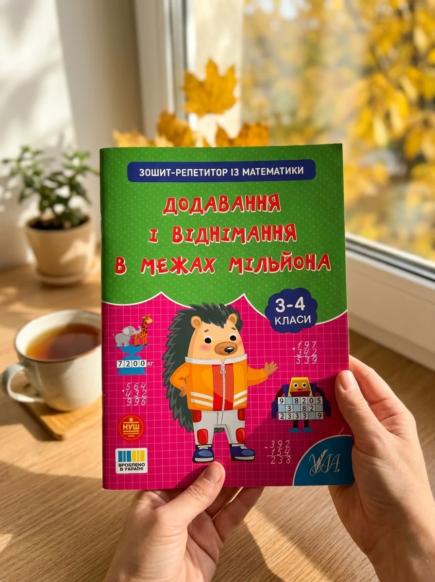 Зошит-репетитор з математики. 3-4 класи. Додавання і віднімання в межах мільйона — фото 2