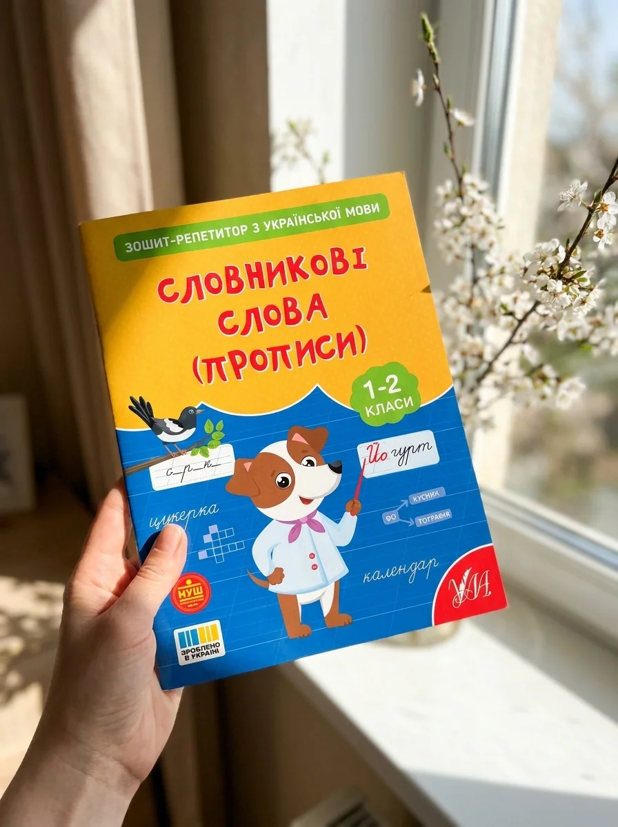Зошит-репетитор з української мови. 1-2 класи. Словникові слова (прописи) — фото 2