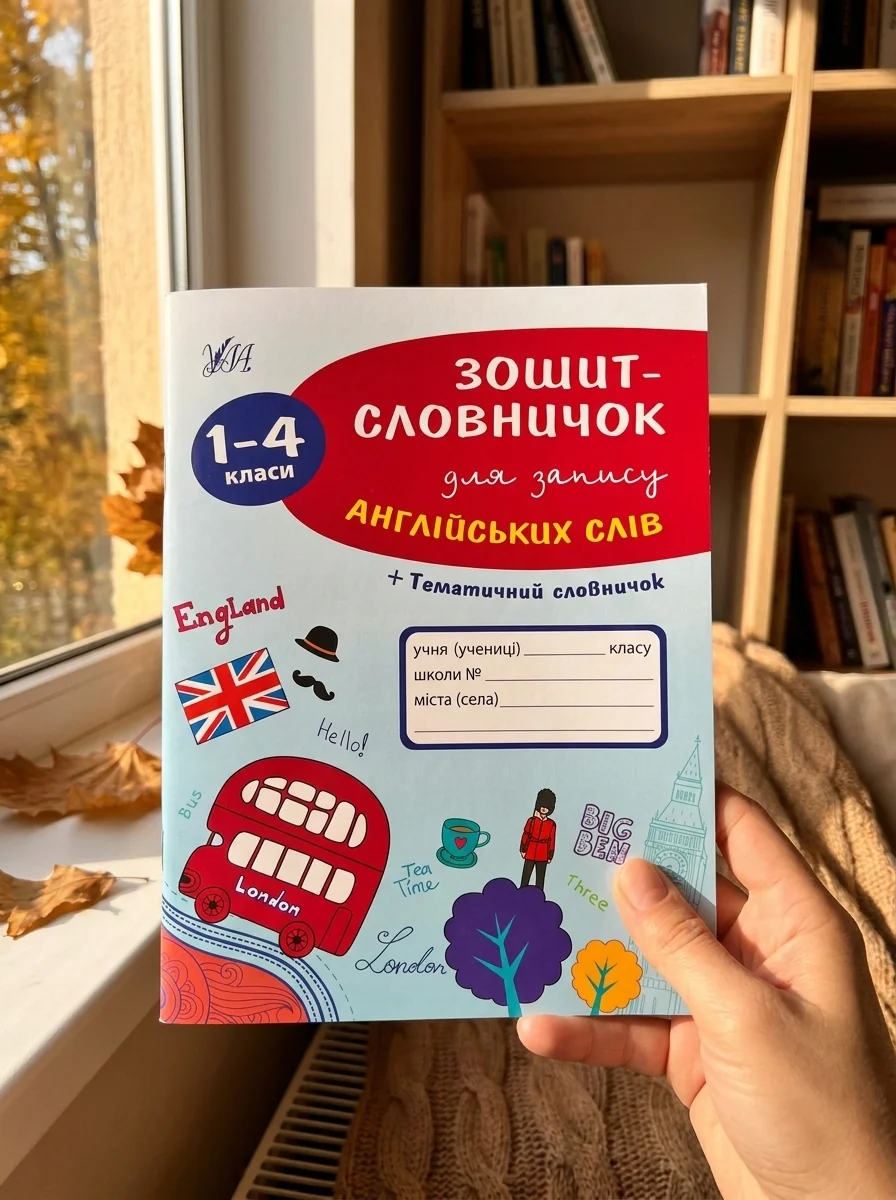 Зошит-словничок для запису англійських слів. 1-4 клас — Підготовка до школи