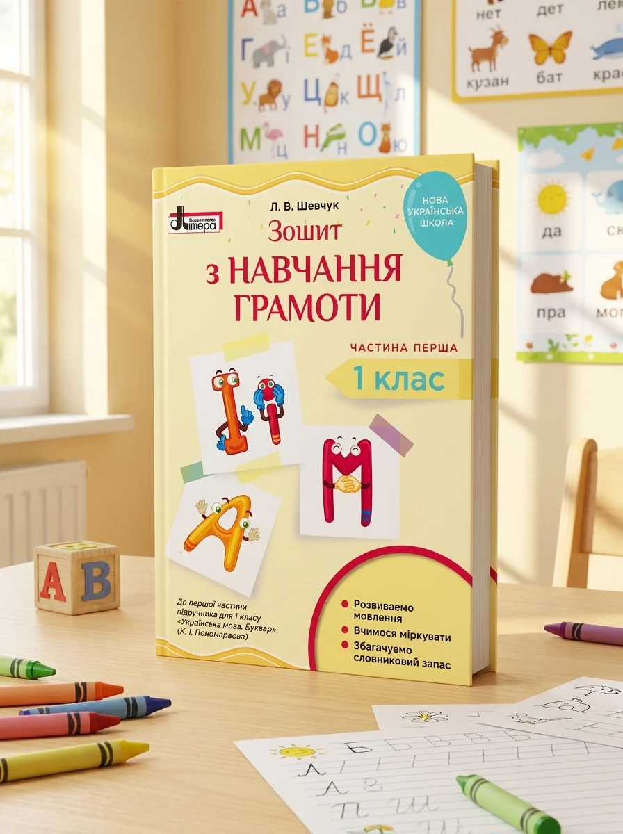 Зошит з навчання грамоти. 1 клас. Частина 1