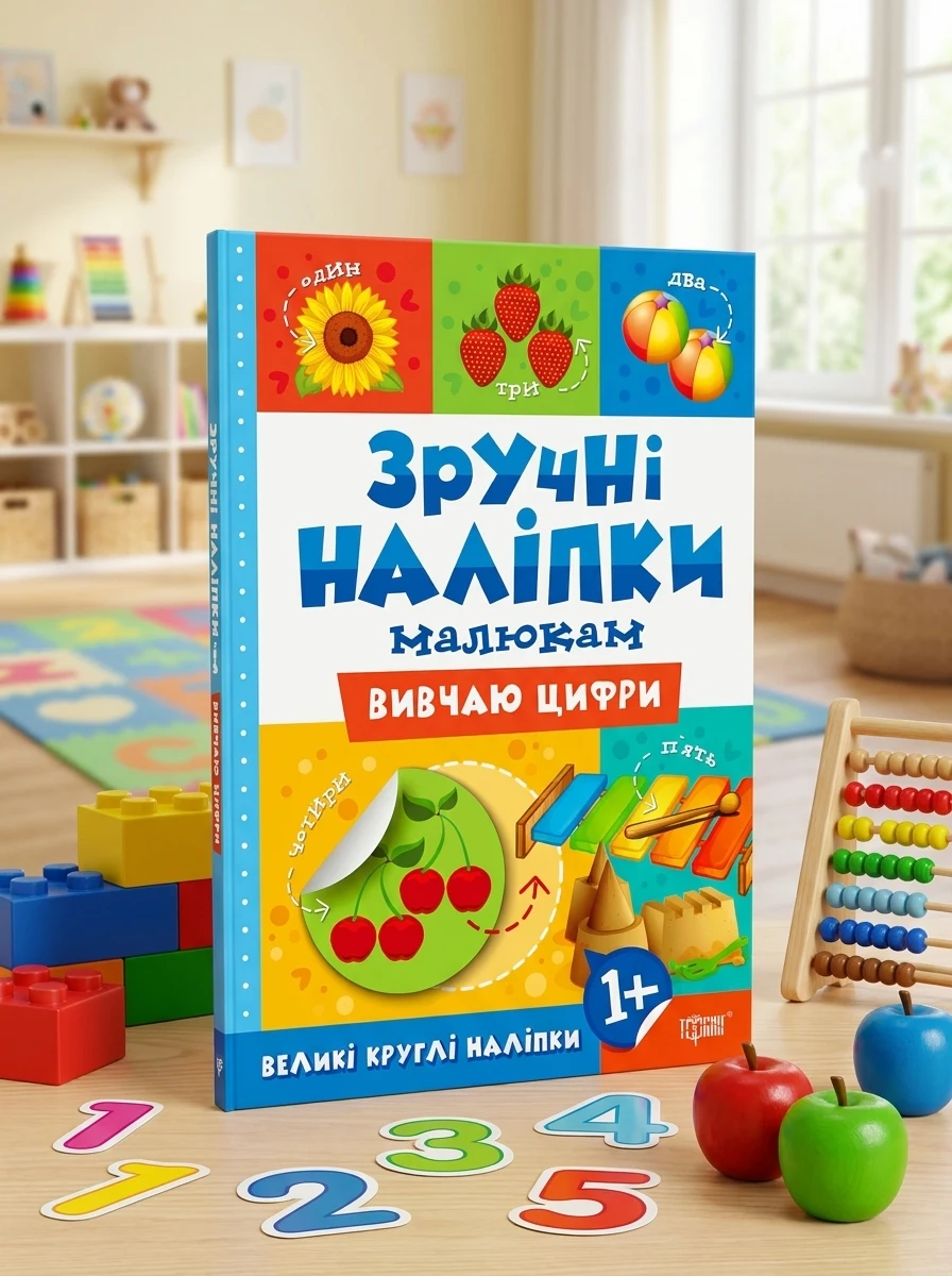 Зручні наліпки. Вивчаю цифри — Дитяча література