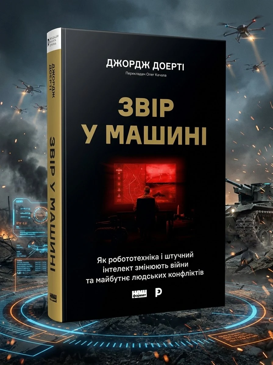 Звір у машині. Як робототехніка і штучний інтелект змінюють війни та майбутнє людських конфліктів — Джордж Доерті, обкладинка