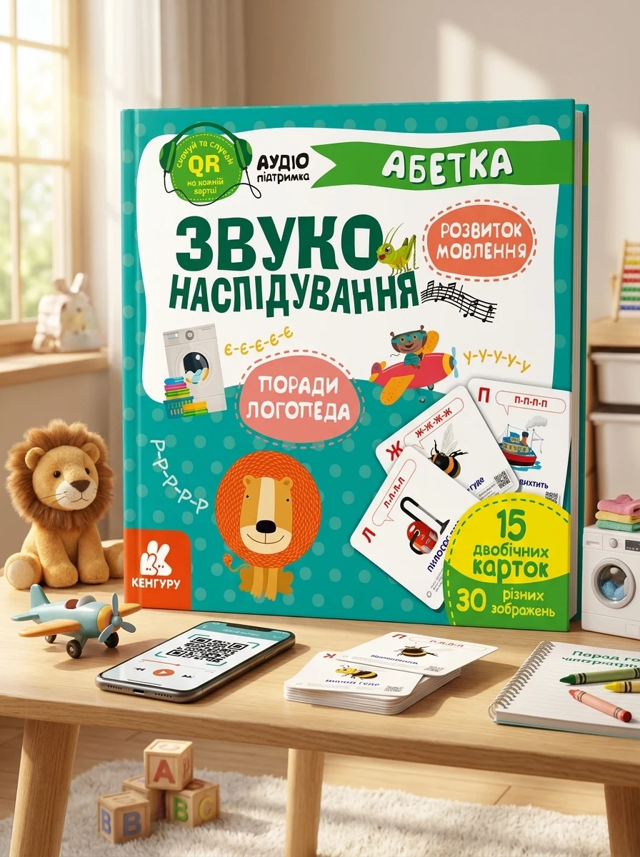 Звуконаслідування. Абетка QR — Дитячі книги