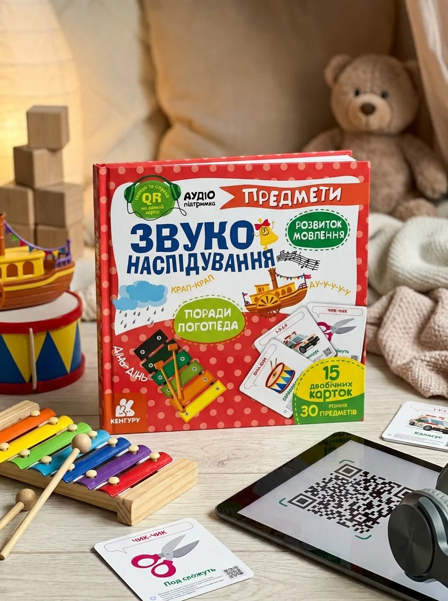 Звуконаслідування. Предмети QR — Дитячі книги