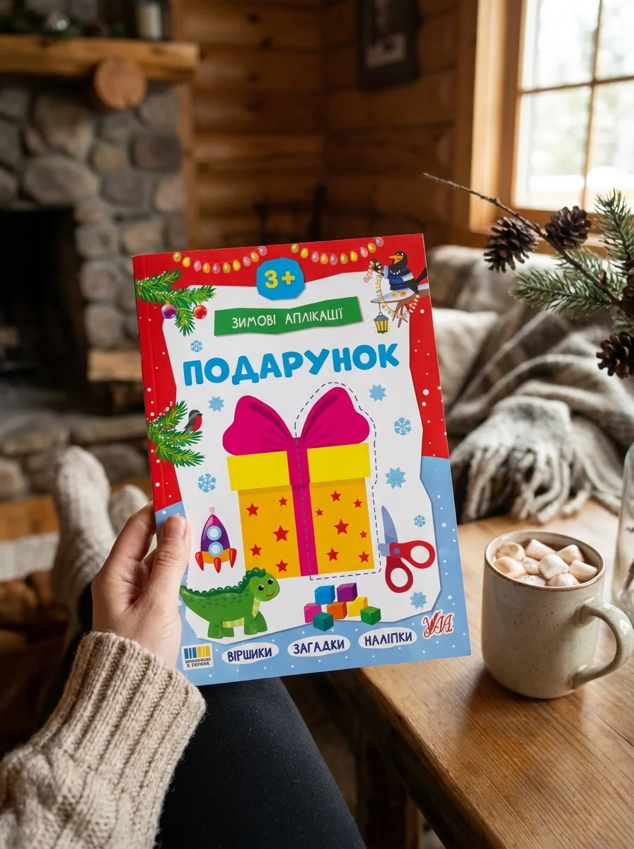 Зимові аплікації. Подарунок — Книги з наліпками