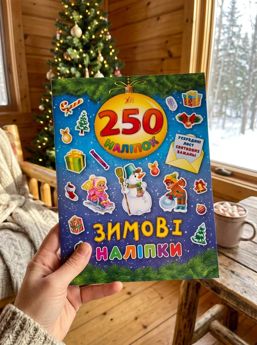 Зимові наліпки. 250 наліпок — Книги з наліпками