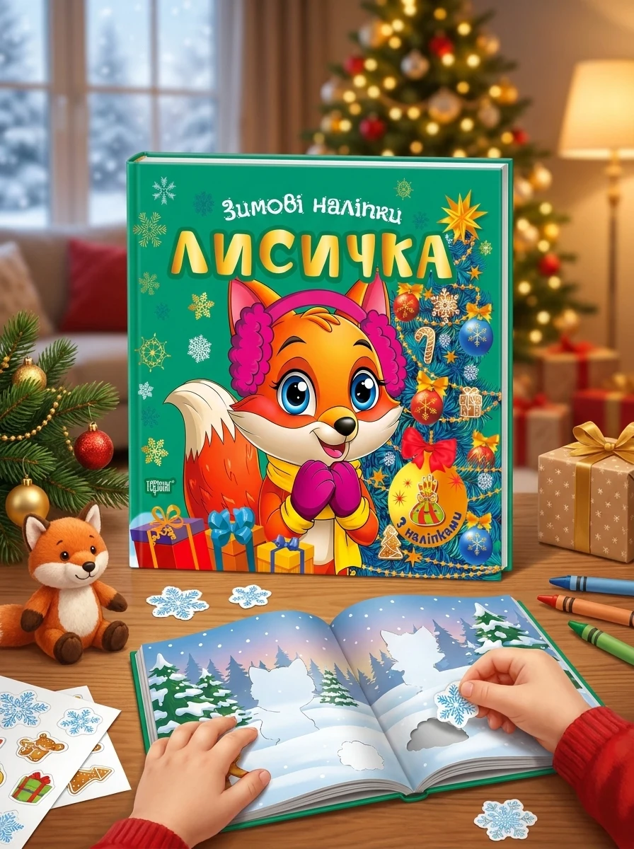 Зимові наліпки. Лисичка
