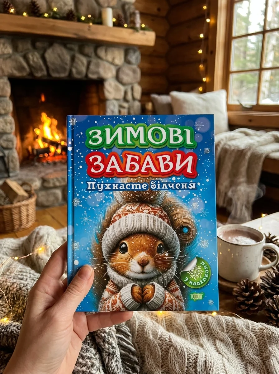 Зимові забави. Пухнасте білченя — Дитяча література