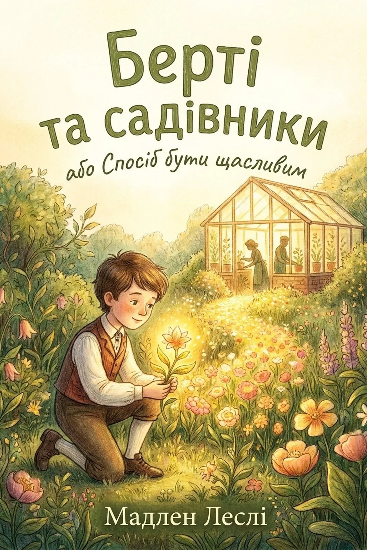 Берті та садівники, або Спосіб бути щасливим — Мадлен Леслі, обкладинка