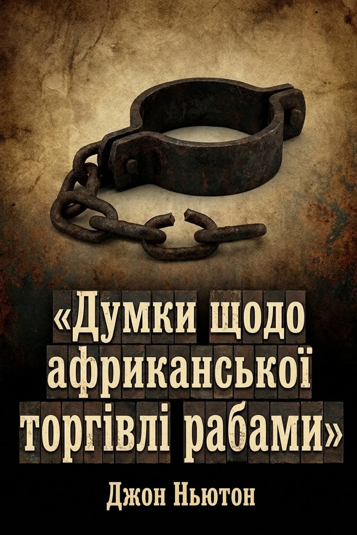Думки щодо африканської торгівлі рабами — Джон Ньютон, обкладинка